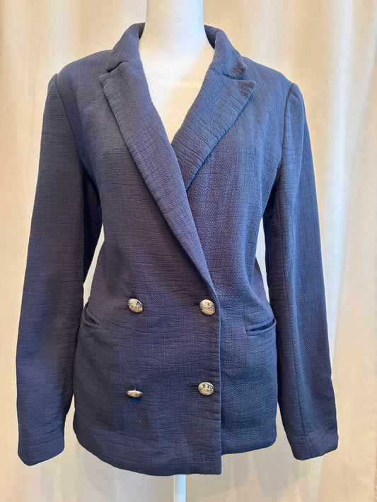 Banana Republic Navy Double-Breasted Blazer | Size 6