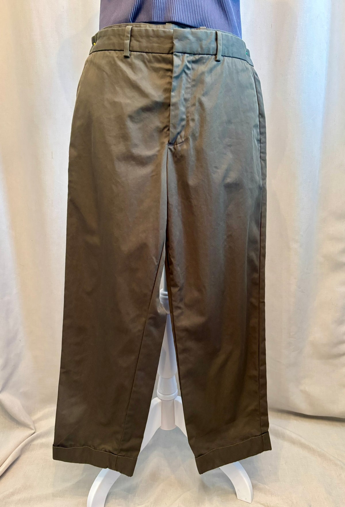 A.P.C. Cropped Olive Pants | Size 29