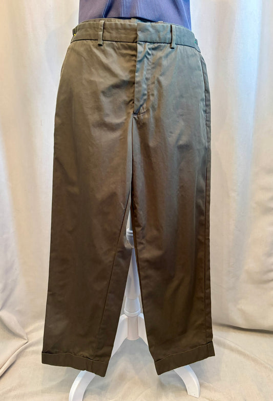 A.P.C. Cropped Olive Pants | Size 29