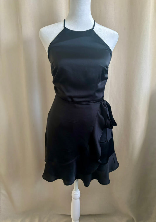 Abercrombie & Fitch Satin Halter Mini Dress | Size XS