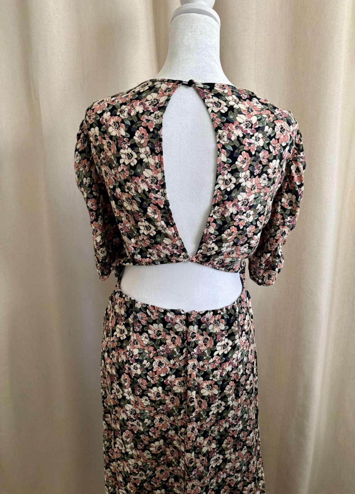 Abercrombie & Fitch Floral Midi Dress | Size L