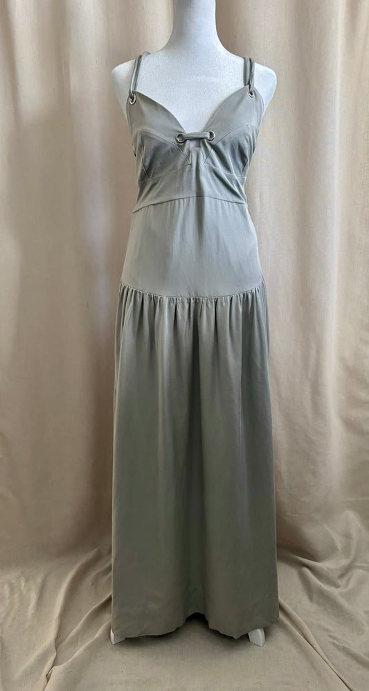 Oak + Fort Drop Waist Corset Midi Dress | Size L NWT