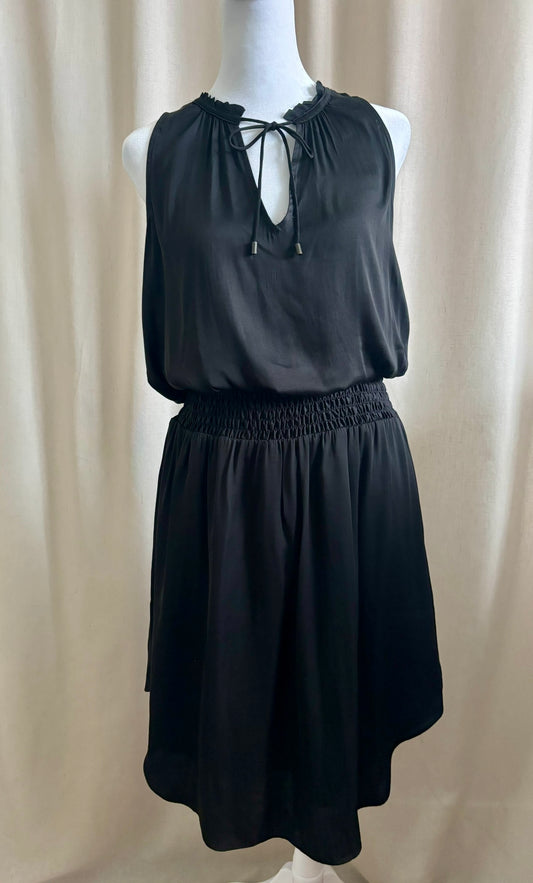 Gap Black Tie-Neck Midi Dress | Size XS Petite