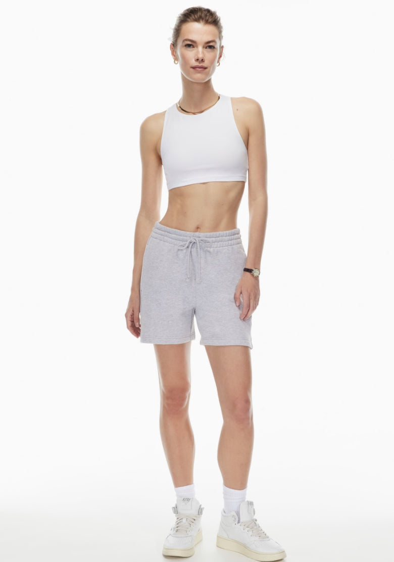 TNA Cozy Fleece Boyfriend Short | Size L Light Green