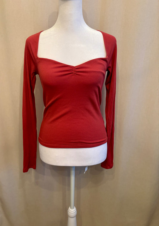 Wilfred Ribbed Sweetheart Top | Size S