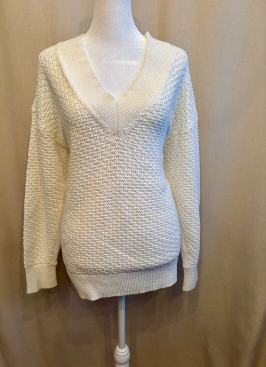 Rag & Bone Jeans Open Knit V-Neck Sweater | Size S