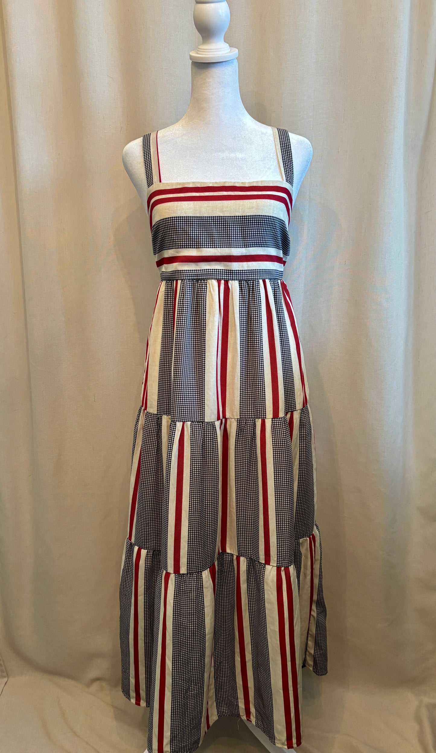One Clothing Tiered Midi Dress | Size S